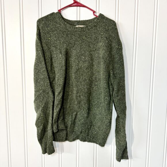 MADEWELL Sweater Mens Size XL Green Long Sleeve Crewneck Knit Wool Blend - Picture 1 of 3